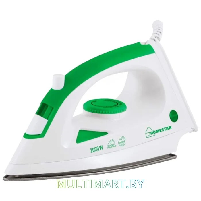 Утюг HomeStar HS-4001 (белый/зеленый)